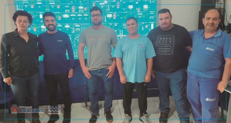 Prefeitura de Papagaios visita SAAE de Sete Lagoas e conhece tecnologia de monitoramento do sistema
