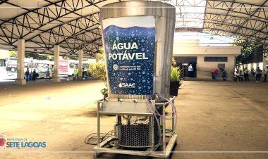 Para amenizar onda de calor, Prefeitura instala pontos de hidratação gratuita na região central
