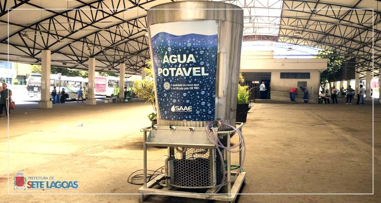 Para amenizar onda de calor, Prefeitura instala pontos de hidratação gratuita na região central