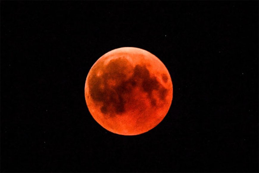 “Lua de Sangue” em Sete Lagoas? Eclipse total acontece na madrugada de sexta (14)