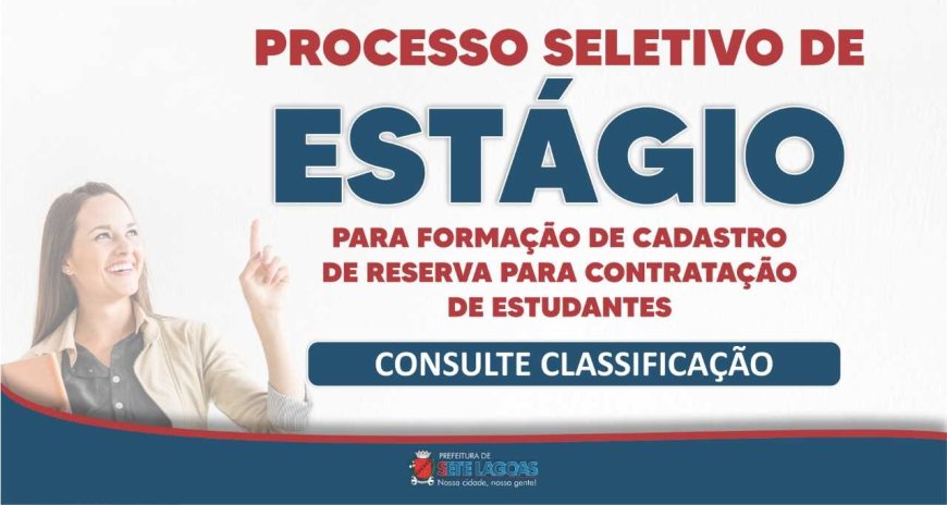 Inscritos em processo seletivo para estágio na Prefeitura já podem consultar classificação