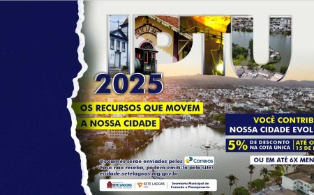 Prefeitura de Sete Lagoas divulga prazos e condições de pagamento do IPTU 2025