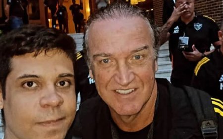 Torcedor venezuelano do Atlético conhece Cuca após capotar o carro para ver o time