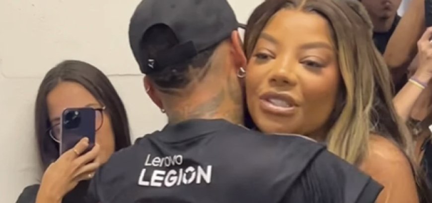 Cantoria no vestiário! Ludmilla e Neymar se encontram em jogo da Kings League