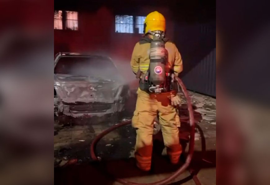 Bombeiros apagam incêndio em cômodo de casa em Sete Lagoas