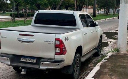 Hilux é furtada no bairro Boa Vista nesta quinta