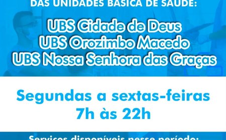 Três UBSs de Sete Lagoas ampliam horário de atendimento