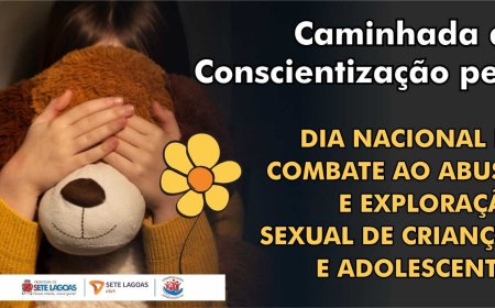 Prefeitura promove caminhada contra o abuso e a exploração sexual de crianças e adolescentes .