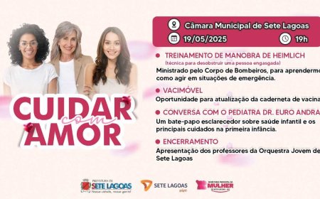 No Mês das Mães, Prefeitura de Sete Lagoas promove evento "Cuidar com Amor"