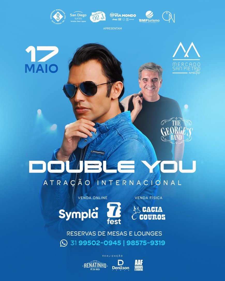 Double You em Sete Lagoas – Sexta, 17 de maio!
