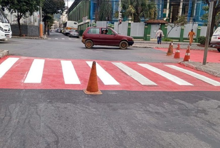Prefeitura de Sete Lagoas inova no trânsito com faixas de pedestres mais visíveis e seguras