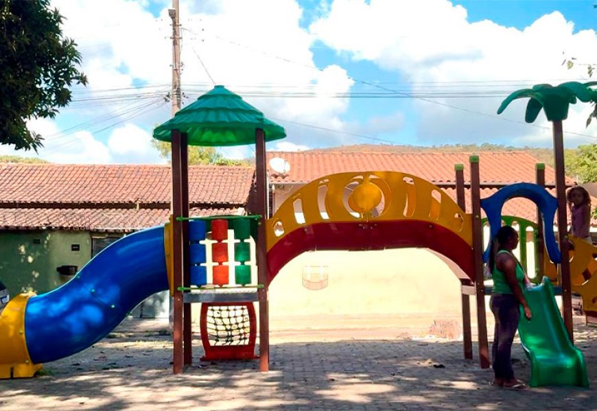 Parque infantil é inaugurado pela Prefeitura no bairro Eldorado em Sete Lagoas