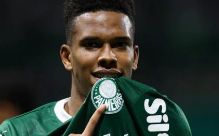 Estêvão, do Palmeiras, tem estreia e despedida no Brasil contra o Cruzeiro