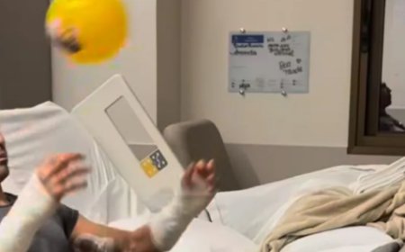 Pentacampeão mundial, Lúcio se exercita após ter 18% do corpo queimado