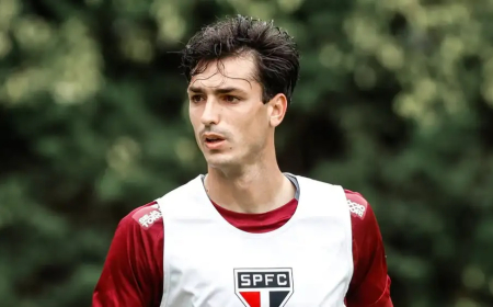 Dinenno, ex-Cruzeiro, realiza primeiro treino no São Paulo