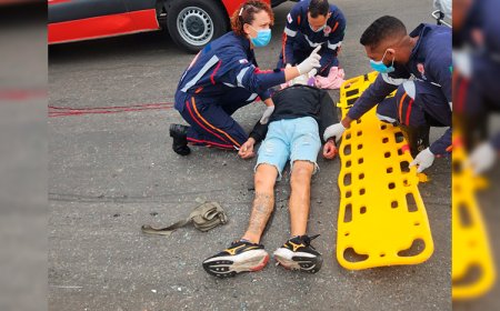 Ciclista tem sérios ferimentos após colisão com carro em Sete Lagoas