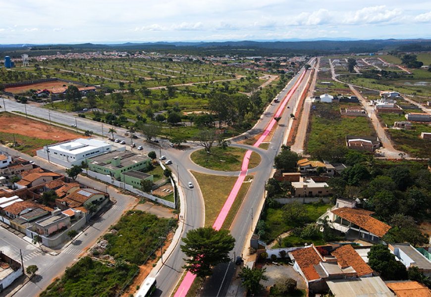 Ciclovia está sendo feita na região do Cidade de Deus, em Sete Lagoas