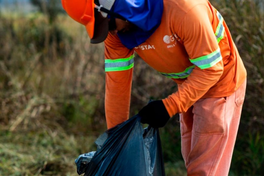 Via Cristais remove 300 toneladas de lixo da BR-040