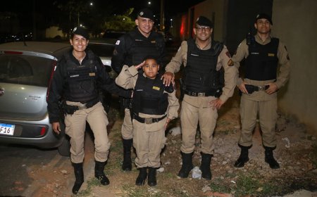 Polícia Militar atende pedido e vai a festa de garoto em Sete Lagoas