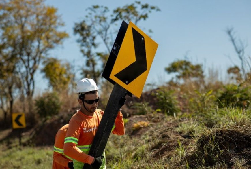 BR-040: Via Cristais impulsiona segurança com nova sinalização e obras de manutenção