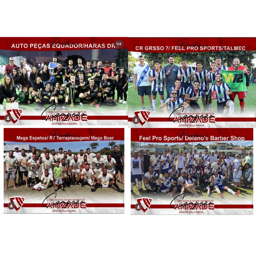 Finais da Copa da Amizade 2025 no Clube Náutico de Sete Lagoas foram um show dentro e fora de campo.