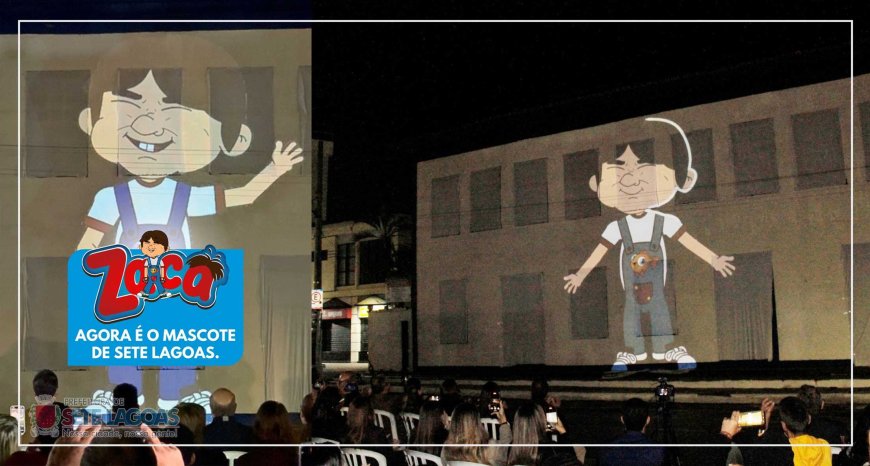 Zacarias pra sempre! Prefeitura de Sete Lagoas lança mascote Zaca em noite de emoções