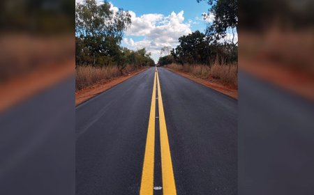 Estrada entre Curvelo e Felixlândia ganha novo asfalto e sinalização