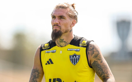Lyanco surpreende e ‘desenha’ escudo do Atlético em novo penteado
