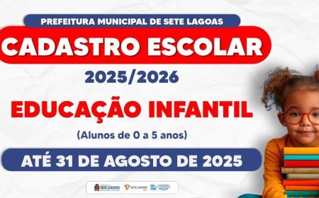 Prefeitura informa: prazo final para cadastro escolar da Educação Infantil 2026 é neste domingo (31)