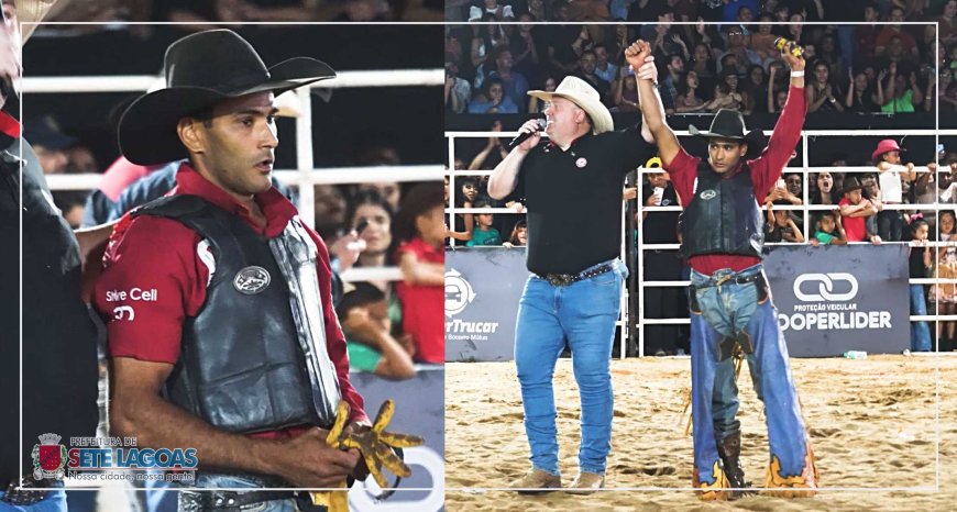 Arthur Augusto, campeão do rodeio da Exposete 2025