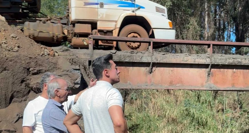 Prefeitura inicia duplicação da ponte sobre o Córrego do Matadouro, no Sítio da Abadia