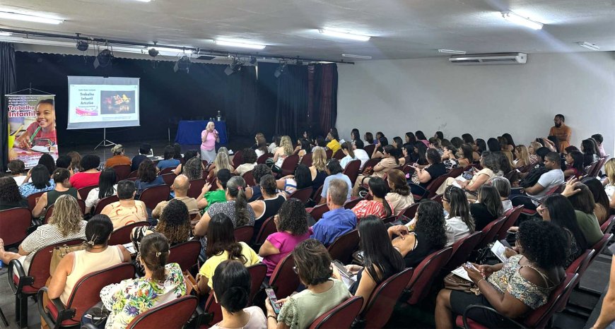 Prefeitura de Sete Lagoas forma educadores para o combate e erradicação do trabalho infantil