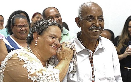 Casamento no Hospital Municipal: uma história de amor e fé sela união após 40 anos de convivência