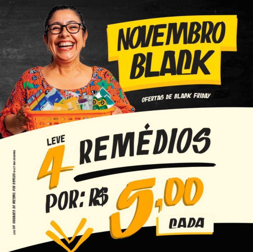 Rede BioMax lança campanha “Novembro Black” com descontos especiais em medicamentos