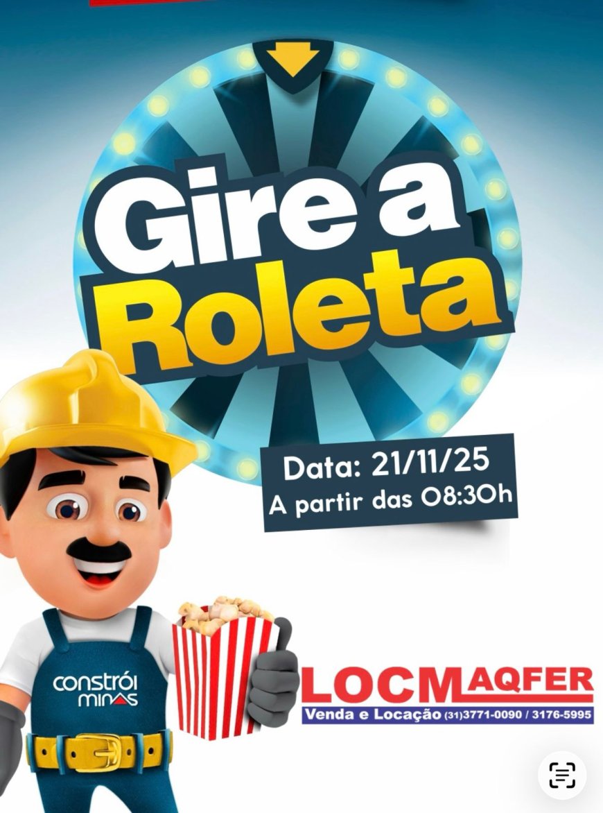 Locmaqfer + Loctem promovem ação especial “Gire a Roleta” no dia 21 de novembro