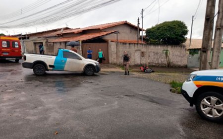 Acidente entre moto e caminhonete deixa homem ferido em Sete Lagoas