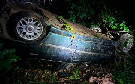 Mulher morre após carro cair numa ribanceira em Sete Lagoas
