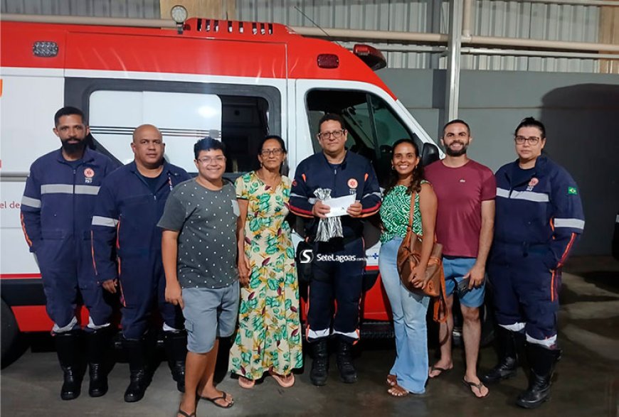 Reconhecimento: família entrega carta a equipe do SAMU que socorreu parente em Sete Lagoas