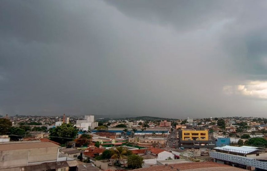 Sete Lagoas entra em alerta para temporais com risco de granizo e ventos de até 100 km/h