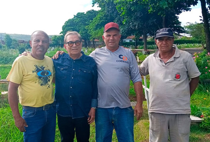 Trapalhão Dedé Santana visita Sete Lagoas e presta homenagem ao amigo Zacarias
