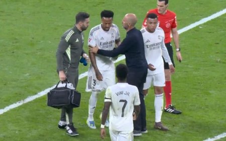 Militão sai lesionado em jogo do Real Madrid