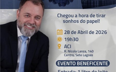 Sete Lagoas recebe hoje palestra "Transformando Desejo em Realidade" com Maurício Amorim