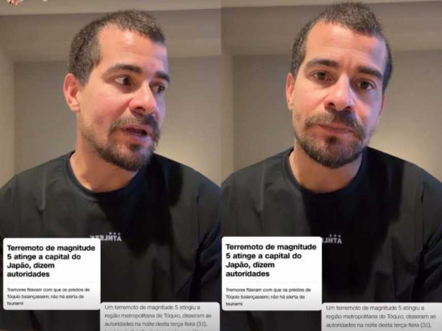 Ator Thiago Martins vive terremoto durante viagem