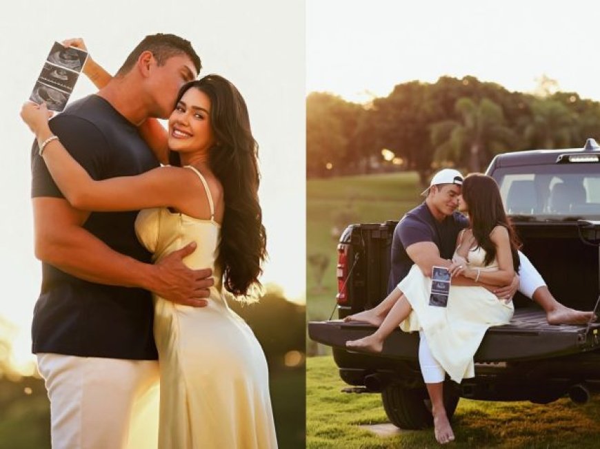 Franciny Ehlke anuncia primeira gravidez com marido