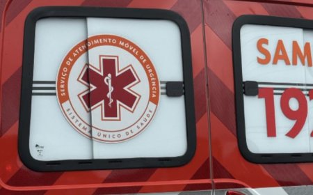 Ambulância do SAMU se envolve em acidente durante atendimento