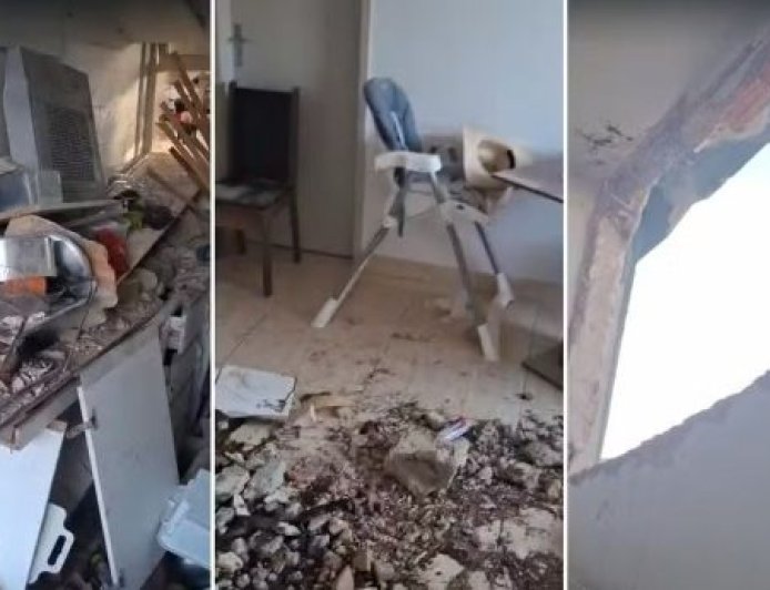 Moradora detalha destruição em apartamento atingido por avião em BH