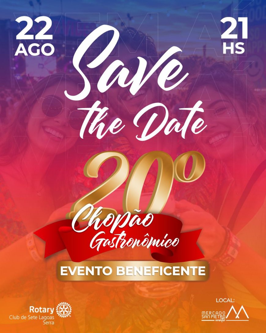 20ª edição do Chopão Gastronômico promete noite especial em Sete Lagoas