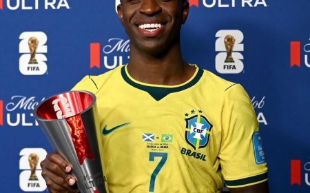 Com show de Vinícius Júnior, Brasil vence a Escócia e avança em 1º no Grupo C da Copa do Mundo