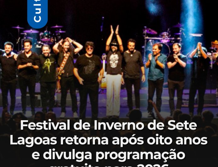 Festival de Inverno de Sete Lagoas retorna após oito anos e divulga programação gratuita para 2026