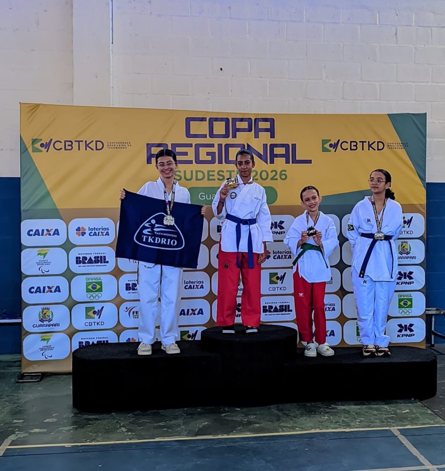 Sete lagoana, Ester Luisa, conquista ouro na Copa Sudeste de Taekwondo e se torna bicampeã da competição